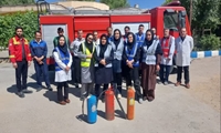 آموزش اطفا حریق به کارکنان بیمارستان سینا 